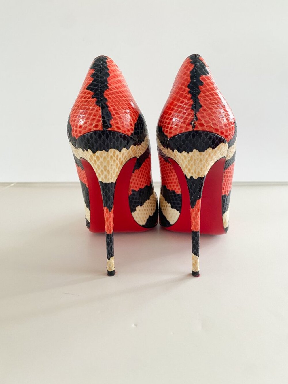 Christian Louboutin Snakeskin So Kate 120 Pumps Heels 38 - Picture 6 of 12